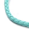 Braided Round Imitation Leather Bracelets Making BJEW-H610-03G-04-3