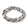 Non-Tarnish 304 Stainless Steel Chunk Wheat Chain Bracelets for Women Men BJEW-Q341-08P-1