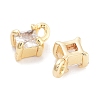 Brass with Cubic Zirconia Pendants KK-P271-41G-A-2