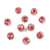 10Pcs Round Lampwork Beads LAMP-YW0001-60D-1