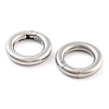 Non-Tarnish 316 Stainless Steel Spring Gate Rings LS-STAS-M296-01P-C-01-1