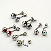 Fashionable 304 Stainless Steel Belly Rings AJEW-J001-M-1
