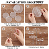 5-Tier Round Acrylic Finger Ring Rotating Display Risers RDIS-WH0018-06A-4