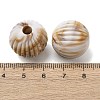 Two Tone Opaque Acrylic Imitation Gemstone European Beads SACR-K005-04D-3