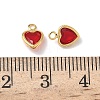 Brass Glass Charms KK-Z136-19G-02-3