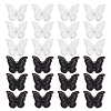 24Pcs 2 Colors Polyester Embroidered Cloth Sew on Patches PATC-HS0001-01-1