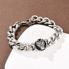 Stainless Steel Link Bracelets BJEW-D379-11ASP-1