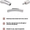 Unicraftale 304 Stainless Steel Bayonet Clasps STAS-UN0012-70-6