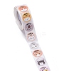 Flat Round Paper Thank You Stickers DIY-C042-12A-3