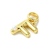 Rack Plating Brass with ABS Plastic Pearl European Dangle Charms KK-G501-02F-G-2