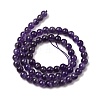 Natural Amethyst Beads Strands G-A274-C01-6mm-01-3