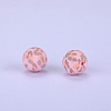 Printed Round Silicone Focal Beads SI-JX0056A-91-1
