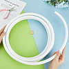 2 Rolls Plastic Aluminum Curved Shaped Tube FIND-PH0029-23B-3