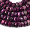Natural Map Stone/Picasso Stone/Picasso Jasper Beads Strands G-A280-A12-01-4