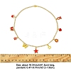 Star Flower Butterfly Ribbon Crown 304 Stainless Steel Cable Chain Necklaces NJEW-FS00010-2