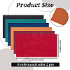 12Sheets 6 Colors Jewelry Flocking Cloth DIY-CY0004-14A-2