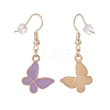 Butterfly Enamel Dangle Earrings EJEW-JE04861-5