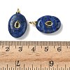 Natural Lapis Lazuli Pendants G-H328-07G-B17-3