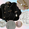 60Pcs 2 Colors Brass Micro Pave Cubic Zirconia Charms KK-PH0012-36-5