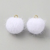 Faux Mink Fur Covered Pendants DIY-WH0401-92A-2