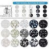Acrylic & Glass Round Beads CCG-PH0001-03-4