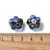 Handmade Foil Lampwork Beads Strands FOIL-Z001-02E-4