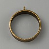Tibetan Style Alloy Open Back Bezel Pendants FIND-WH0152-220AB-1