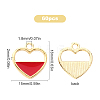 SUNNYCLUE 60Pcs Light Gold Alloy Enamel Pendants ENAM-SC0002-31-2