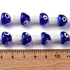 Handmade Evil Eye Lampwork Beads Strands LAMP-S069-01E-2