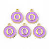 Golden Plated Alloy Enamel Charms LS-X-ENAM-S118-10O-2