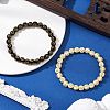 2Pcs 2 Colors Acrylic Beads Stretch Bracelets BJEW-JB110106-2