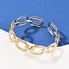 304 Stainless Steel Cuff Bangles for Women BJEW-G757-04GP-3