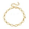 304 Stainless Steel Oval Link Chain Anklets AJEW-A057-06G-4