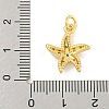 Rack Plating Brass Micro Pave Cubic Zirconia Pendants KK-K341-57G-3