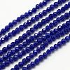 Faceted Synthetic Quartz Beads Strands G-F507-01B-1