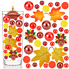 BENECREAT DIY Thanksgiving Day Vase Fillers for Centerpiece Floating Pearls Candles DIY-BC0009-69-1