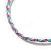 2MM Braided Round Polycotton Cord Necklace Making with Alloy Lobster Claws Clasps and Iron End Chains NJEW-Q031-01B-3