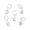 925 Sterling Silver Pave Clear Cubic Zirconia Charms STER-A049-08D-S-1