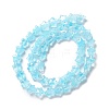 Transparent Glass Beads Strand GLAA-F112-02F-4