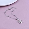 Summer Beach Alloy Hollow Sea Turtle Charm Satellite Chain Anklets for Women FS-WGD5AB4-01-4