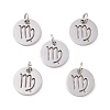 Non-Tarnish 304 Stainless Steel Charms STAS-Q201-T445-6S-2