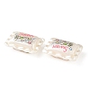 Printed Opaque Acrylic Beads OACR-B054-01F-2