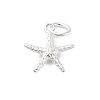 925 Sterling Silver Starfish Charms STER-S010-02A-S-1