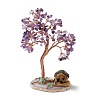 Natural Amethyst & Green Aventurine Tree Display Decoration DJEW-G027-04RG-01-1