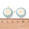 Printed Alloy with Acrylic Pendants AL-CBAE25B-03B-G-2