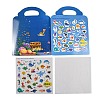 Plastic Reusable Stickers Book for Kids STIC-P013-10C-2