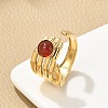 Natural Gemstone Finger Rings RJEW-K290-10G-4