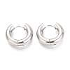 Tarnish Resistant 202 Stainless Steel Huggie Hoop Earrings EJEW-O087-08F-P-1