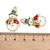 Christmas Theme Rack Plating Alloy Pendants X-FIND-M020-04G-07-3