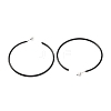 Tarnish Resistant Baking Paint 201 Stainless Steel Half Hoop Earrings EJEW-P185-A01-03-2